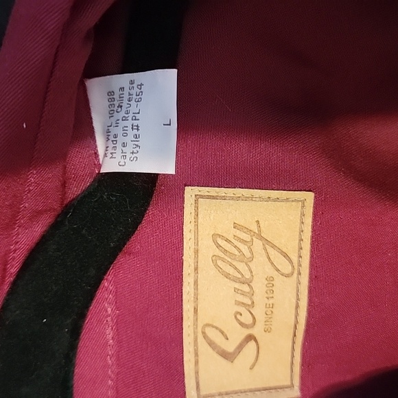 Maroon and tan womens Scully shirt - Picture 3 of 5